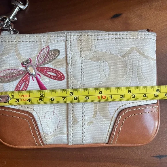 Coach Vintage Dragonfly Wristlet Wallet Clutch - Picture 10 of 15